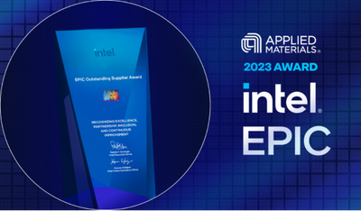Applied Materials Wins Intel's 2023 EPIC Distinguished Supplier Award for Supplier Diversity Excellence